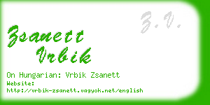 zsanett vrbik business card